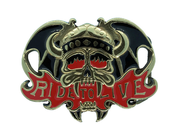 Ride to Live Belt Buckle