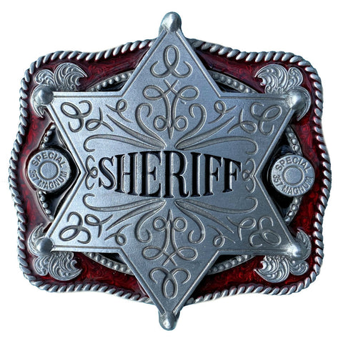 Sheriff Star Belt Buckle