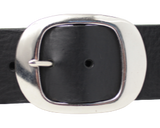 Silver Oval 50mm Wide Belt