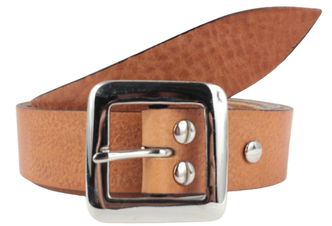 Tan Leather Trouser Belt