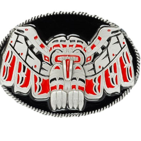 Totem Western Red Belt Buckle
