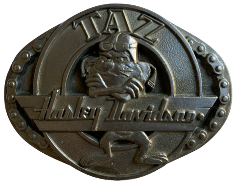 Warner Brothers TAZ Harley Davidson Belt Buckle