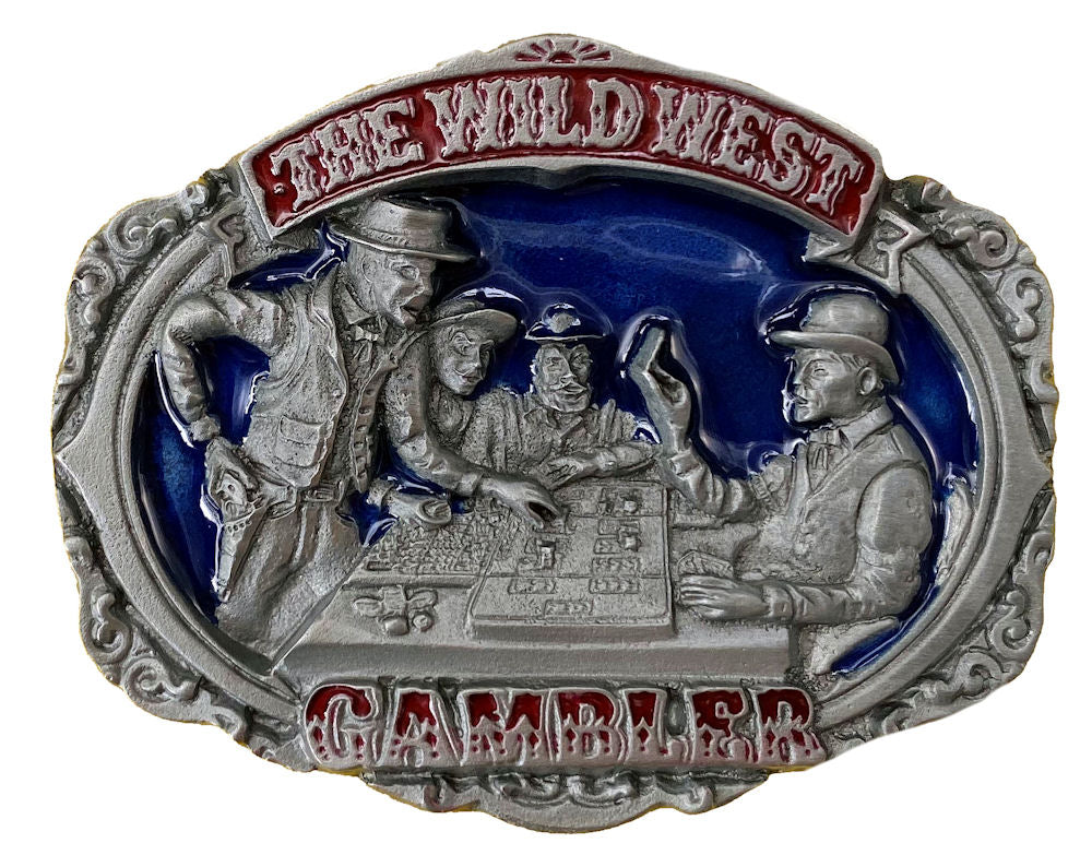 The Wild West Gambler Belt Buckle Western Buckles Buckle My Belt