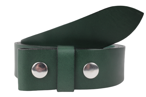 Green Leather Belt Straps