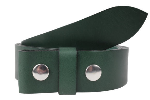 Green Leather Belt Straps