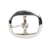 1.25 Inch 32mm Silver Oval Belt Buckle