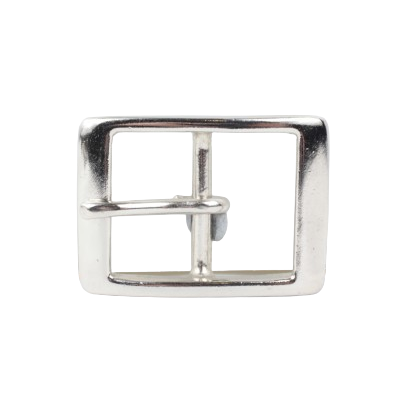 1.25 Inch 32mm Silver Rectangle Belt Buckle