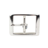 1.25 Inch 32mm Silver Rectangle Belt Buckle