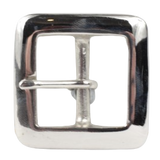 1.25 Inch 32mm Silver Square Belt Buckle