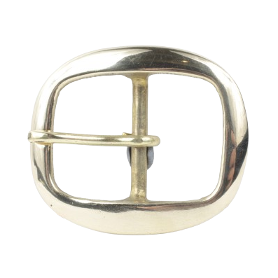 1.5 Inch 38mm Brass Oval Belt Buckle