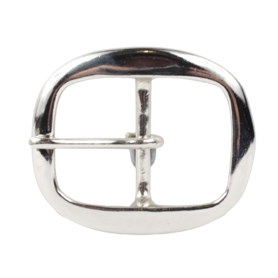 1.5 Inch 38mm Silver Oval Belt Buckle – Buckle My Belt