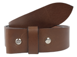1.75" Inch Wide Brown Leather Belt Strap Chicago Screws