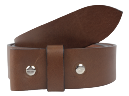 Full Grain Buffalo Leather Belt - Brown, Made In USA With Lifetime Warranty