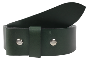 1.5" Wide Green Leather Belt Strap Replacement with Chicago Screws