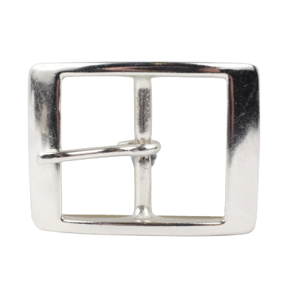 1.75 Inch 45mm Silver Rectangle Belt Buckle