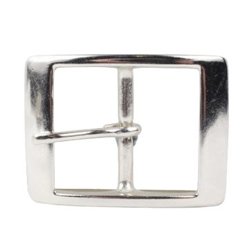 1.75 Inch 45mm Silver Rectangle Belt Buckle