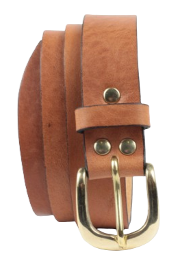 1 1/4 Inch Tan Trouser Belt