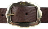 1 1/4" Inch Brass Rounded Sides Buckle