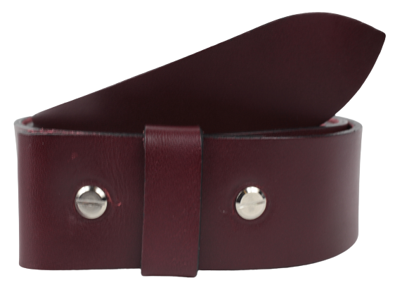 Solid Leather Belt with Removable Buckle and Snap