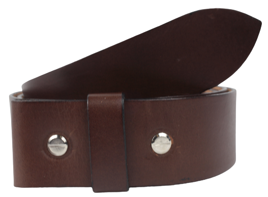 2 Inch Made to Measure Chestnut Leather Belt Strap Chicago Screws