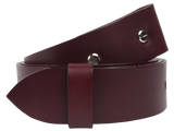Replacement 1.25 Inch Burgundy Leather Belt Strap