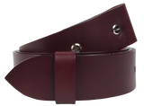 1.75 Inch Replacement Burgundy Leather Belt Strap