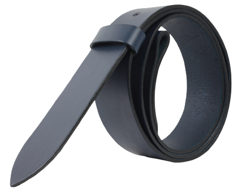 Buckleless Blue 32mm Wide Belt Strap