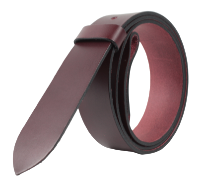 25mm Interchangeable Burgundy Leather Belt Strap