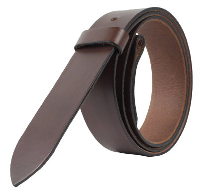 25mm Interchangeable Chestnut Leather Belt Strap