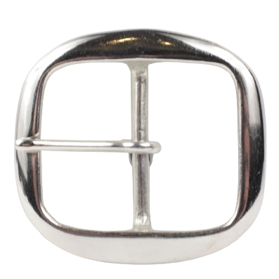 2 Inch 50mm Silver Oval Belt Buckle