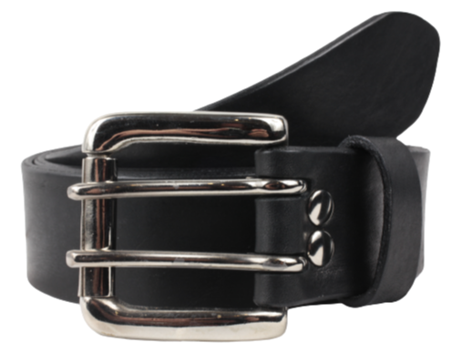 2 Prong Buckle Leather Belt