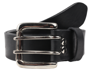 2 Prong Buckle Leather Belt
