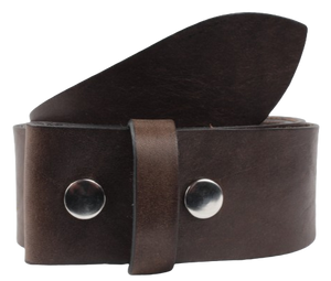 2 Inch Dark Brown Leather Strap