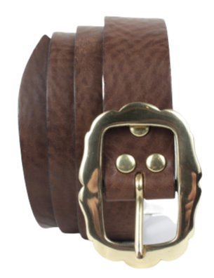 32mm Brass Rounded Sides Buckle