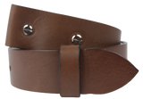 1.75" Brown Leather Belt Strap Chicago Screws