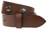 38mm Brown Leather Belt Strap