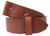 Replacement 1.25 Inch Dark Tan Leather Belt Strap Chicago Screws