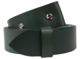 1.75" Green Leather Belt Strap Chicago Screws