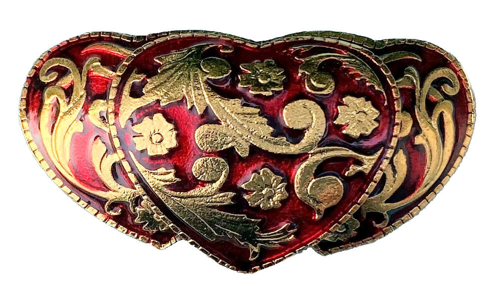 3 Heart Gold Plated Bolo Tie