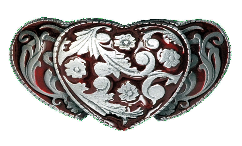 3 Hearts Silver Bolo Tie