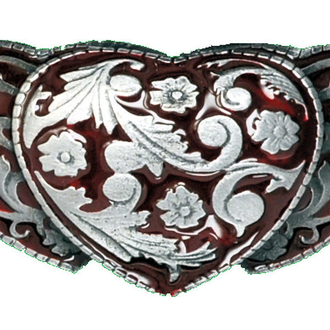 3 Hearts Silver Bolo Tie