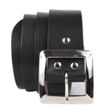 45mm Black Leather Belt
