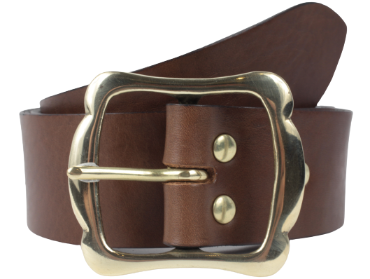45mm Brown Leather Jean Belt