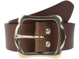 45mm Brown Leather Jean Belt