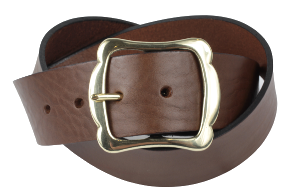 45mm Wide Brown Leather Belt