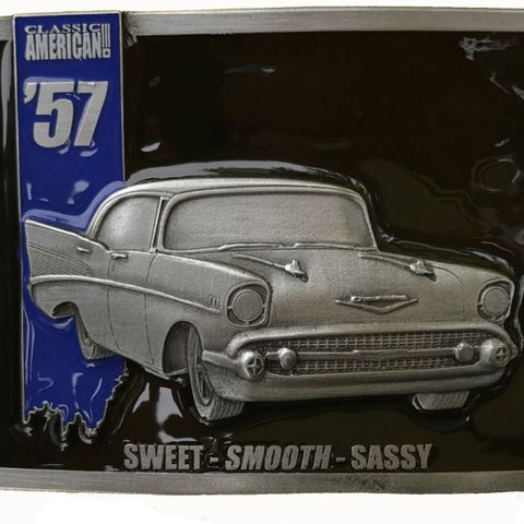 American 57 Car Belt Buckle
