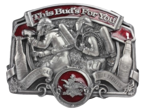 American Firefighters This Buds for You Belt Buckle