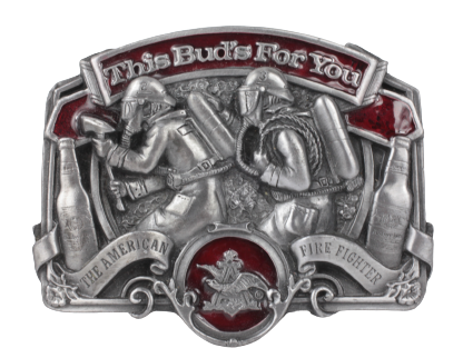 American Firefighters This Buds for You Belt Buckle