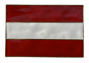 Austrian Flag Belt Buckle