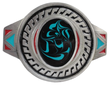 Aztec Round Design Belt Buckle